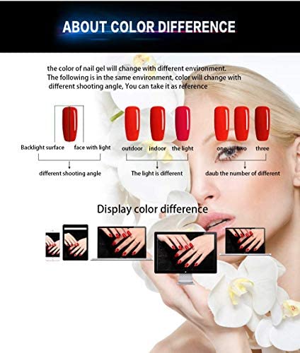 Vishine Gel Polish 6 Colours Soak Off UV LED Nail Art Manicure DIY Salon Gift Set Starter Kit Fall Color Orange Olive Green Colour Series 8ML
