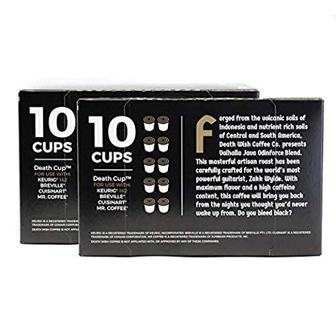 Death Wish Coffee Vahalla Java Single Serve Pods - The World's Strongest Coffee - Medium Roast Coffee Pods - Made with USDA Certified Organic Fair Trade Arabica and Robusta Beans (20 Count)