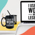 Workplace Coffee Mug 15 oz, I Used To Work With Legends Move Away Goodbye Leaving Retirement Farewell Thank You Cup Appreciation For Coworker Teamwork Colleague Boss Leader, Black
