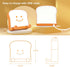 Cute Toast Night Light, Bread LED Night Lamp, Rechargeable, Timer and Dimmable, Portable Bedside Nightlight with Mobile Phone Stand, for Teens Girl Boy Children Kid College Student, Birthday Gift