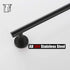 JQK Black Towel Bar, 12 Inch Stainless Steel Hand Towel Rack, Bathroom Towel Holder Matte Black Wall Mount, Total Length 15 Inch TB110L12-PB