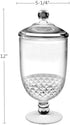 Bekmore Large Apothecary Jar with Airtight Lid in Premium Acrylic, Decorative Weddings Candy Buffet, Break-Resistant and BPA-Free, 57.5 Ounce