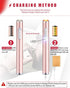 USB Lighter Rechargeable 2 Pack Mini Electric Flameless Windproof Portable Slim Cigarette Lighters (Silver and Rose Gold)
