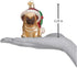 Old World Christmas Ornaments: Holly Hat Pug Glass Blown Ornaments for Christmas Tree (12430)