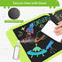 QearFun Erasable Doodle Book Set, 100+ Drawing Shapes Toddler Travel Essential Activity (Green Dinosaur)