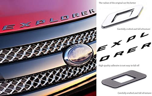 3D Letters ABS Front Hood Emblem Explorer Hood Letters Logo for Explorer 2011-2021-2022