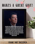 Ronald Reagan Quotes Wall Art-"Freedom is One Generation Away"- 8 x 10" Typographic Portrait Print-Ready to Frame. Modern Home-Office Décor. Presidential Quotes. Perfect Inspirational-Patriotic Gift.