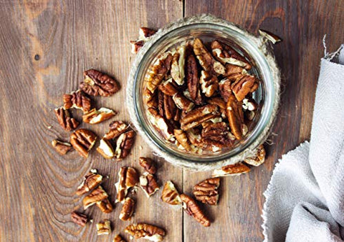 Pecans Pieces, 8 Ounces – Non-GMO Verified, Chopped Raw Pecan Nuts, Unsalted, Unroasted, Shelled, Kosher, Vegan, Sirtfood, Bulk. Good Source of Iron, and Calcium. Great for Baking, Homemade Desserts, and Salads.