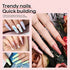 Modelones 600pcs Coffin Nails Fake Nail Tips Clear Full Cover Acrylic False Nails Extension Professional Manicure Tool for Nail Salons and DIY Nail Art 10 Sizes