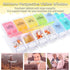 AM PM Pill Organizer,SZREDU 7 Day Weekly Pill Case, 2 Times a Day Pill Container, Medication Organizer with Unique Push-Button Pop Open Design for Vitamin, Fish Oils,Capsules
