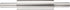 Fox Run Stainless Steel Rolling Pin, 18.5 x 2.6 x 2.8 inches, Metallic