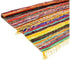 Multi Color Chindi Rag Rug 4X6' | Hand Woven Rug & Reversible Rug | Living Room Rugs | Kitchen Rugs | Cotton Rag Rug 48x72 inch | Rustic Rug | Cotton Rug | Runner Rugs (Mustard Colour)