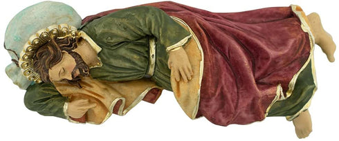6" Long Painted Saint Joseph Statue | Patron Saint of Fathers, Families and The Universal Church | Great Catholic Gift for First Communion or Confirmation | Christian Home Decor