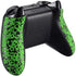 eXtremeRate Textured Green Back Panels, Comfortable Non-Slip Side Rails, 3D Splashing Handles, Game Improvement Replacement Parts for Xbox One X S Controller