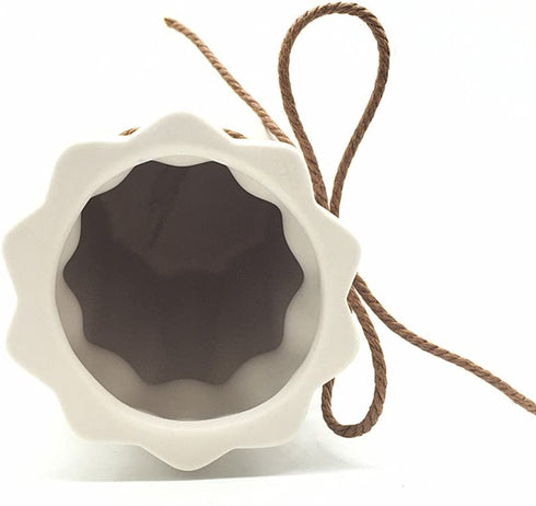 Anding White Ceramic Vase - Elegant Origami Art Design- Ideal Gift for Friends and Family, Wedding, Desktop Center Vase, A Perfect Home Decor Vase (LY096)