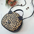 Cute Cat Purse Leopard Crossbody Bag Mini Shoulder Bag Handbags for Kids Women Teens Girls (Brown)