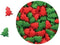 Edible Confetti Sprinkles Cake Cookie Cupcake Quins Christmas Red and Green Trees 8 Ounces