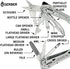 Gerber Gear 30-001364N Suspension-NXT, 15-in-1 Multitool Knife, Needle Nose Pliers Pocket Knife with Pocket Clip, EDC Gear, Steel