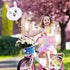 BAPHILE Bike Accessories for Kids Girls Bike Bicycle Decorations Including Pink Bike Handlebar Grips, Bike Streamers, Butterfly Bike Wheel Spokes, Flower Bell and Stickers,Rabbit Balloon