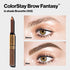 Eyebrow Gel & Pencil by Revlon, ColorStay Brow Fantasy 2-in-1 Eye Makeup, Longwearing with Precision Tip, 105 Brunette, 0.04 Oz