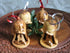 Holy Land Imports 4 Olive Wood Bell Christmas Ornaments from Bethlehem