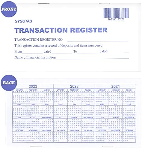 12 PCS Check registers for Personal Checkbook, Upgrade Checkbook Register and transactions Ledgers.