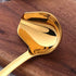 Sauce Ladle, BuyGo Gold Drizzle Spoon with Spout Gravy Soup Ladle, Stainless Steel Kitchen Utensil, Mirror Polish & Dishwasher Safe, 8.67 Inch