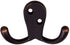 Design House 207738 Double Hook 5 Pack Oil Rubbed Bronze