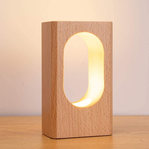 LONRISWAY LED Wood Desk Lamp, Bedroom Bedside Night Light, Dimmable Led Lighting, Creative Home Decor Table lamp, Unique House warmging Gift