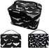 9CH Goth Travel Makeup Bag - Bats Cosmetic Bags Large Make up Organizer Portable Toiletry Bags Train Cases for Women and Girls for Cosmetics