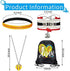 WILLBOND 4 Pieces Softball Girl Accessories Set, Softball Headband Softball Bracelet Softball Necklace Softball Drawstring Bag for Women Girls