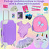 K.T. Fancy 23 pcs 18 Doll Accessories Suitcase Travel Luggage Play Set for 18 Inch Doll Travel Carrier, Sunglasses Camera Computer Phone Pad Travel Pillow Passport Tickets Cashes