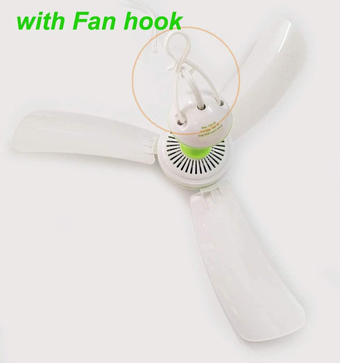 Mini Portable Ceiling Fan Hanging Personal Fans 110V Wall Plug Electric Mute Energy-Saving Fans Bedroom Breeze Gazebo Fan Attic Basement