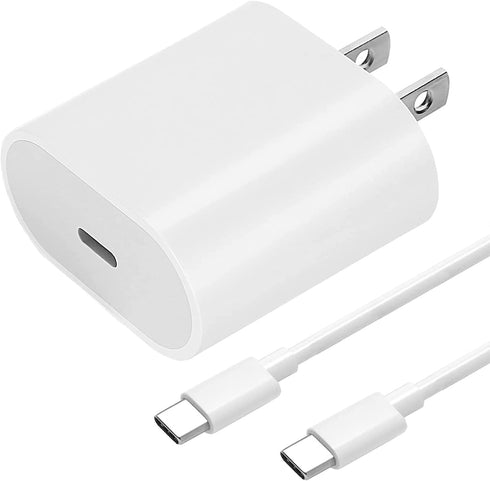 20W USB C Fast Charger with 10ft USB C to C Charging Cord for 2022/2021/2020/2018 iPad Pro 12.9 Gen 6/5/4/3, iPad Pro 11 Gen 4/3/2/1, iPad Air 5th/4th Generation, iPad 10th Generation, iPad Mini 6th