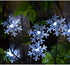 Homeleo Solar Powered Snowflake Lights, Outdoor Christmas Snowflake Decorations, Waterproof String Lights for Trees Ornaments Garden Patio Yard Pathway Decoration(Cold White,30 ft,50 LEDs)