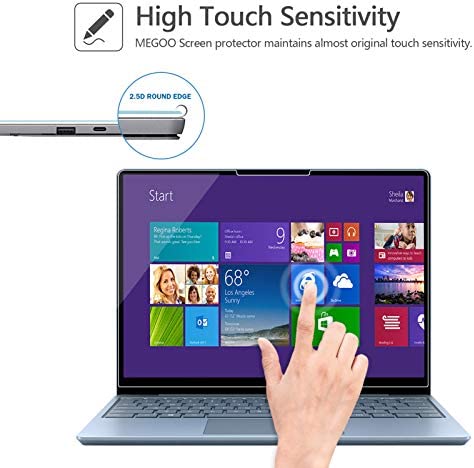Megoo Surface Laptop Go 2 12.4" 2022 released Glass Screen Protector,Scratch Resistant/Easy Installation/9H Hardness/Ultra Clear Tempered Glass Compatible for Microsoft Surface Laptop Go