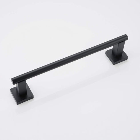 Miyili Matte Black 12-Inch Towel Bar SUS 304 Stainless Steel Hand Towel Holder for Bathroom or Kitchen Wall Mount, A02B30A