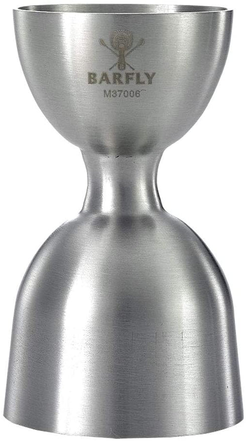 Barfly Heavy-Duty Straight Rim Bell Jigger, 1 oz x 2 oz, Stainless Steel