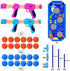 STOTOY Shooting Game Boys Toys, Christmas Birthday Gifts Toys for 5 6 7 8 9+ Years Old Boys Girls, Pack of 2 Kids Toy Guns with Shooting Target for Nerf, 24 Foam Balls, Activity Party Game for Kids