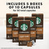 Starbucks by Nespresso Medium Roast House Blend Coffee (50-count single serve capsules, compatible with Nespresso Original Line System)