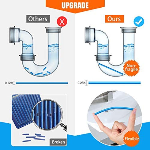 Drain Sticks Drain Stix DrainStix Drain Cleaner Sticks Drain Cleaner and Deodorizer Sticks Disposal Sticks Enzyme for Odor Clogs Remover Sink Septic Sticks for Drain As Seen On TV