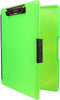 Dexas 3517-807 Slimcase 2 Storage Clipboard with Side Opening, Neon Green