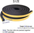 yotache Self Adhesive Foam Gasket Tape 2 Rolls 1/2" W X 1/2" T for Doors Soundproofing Weather Seal Strip Insulation, 13 Ft Length (2 X 6.5 Ft Each)