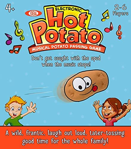 ALEX Toys Ideal Hot Potato Electronic Musical Passing Kids Party Game, Don’t Get Caught With the Spud When the Music Stops! Ages 4+, 2-6 Players, Brown
