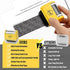Miseyo Wide Identity Theft Protection Roller Stamp Set - Yellow (3 Refill Ink Included)