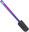 HOMQUEN Rainbow Silicone Spatulas, Stainless Steel Flexible Scrapers Baking Mixing Tool with Titanium Rainbow Plating, Rainbow Baking Tools, Heat Resistant, Dishwasher Safe