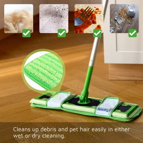 Reusable Dust Mop Pads for Swiffer Sweeper XL, Microfiber Mop Pad Refill Wet Dry Cleaning Pad (Mop is NOT Included)