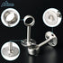 Alise Stainless Steel Shower Curtain Closet Rod Holder Pipe Flange Socket Ceiling Mount Bracket Pipe Fitting Parts Supports,2 Pcs (25mm?1-Inch Dia.?, Brushed Nickel)