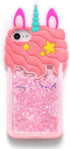 Quicksand Unicorn Case for iPod Touch 7/Touch 5 6,3D Cute Case for Women Girls Teens Kids,Kawaii Lovely Bling Flow Liquid Quicksand Unicorn Gift Soft Silicone Case for iPod Touch 7/Touch 6/Touch 5
