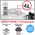 Hawkins B1010 3 Piece Pressure Cooker Safety Valve - B1010-3pcSet